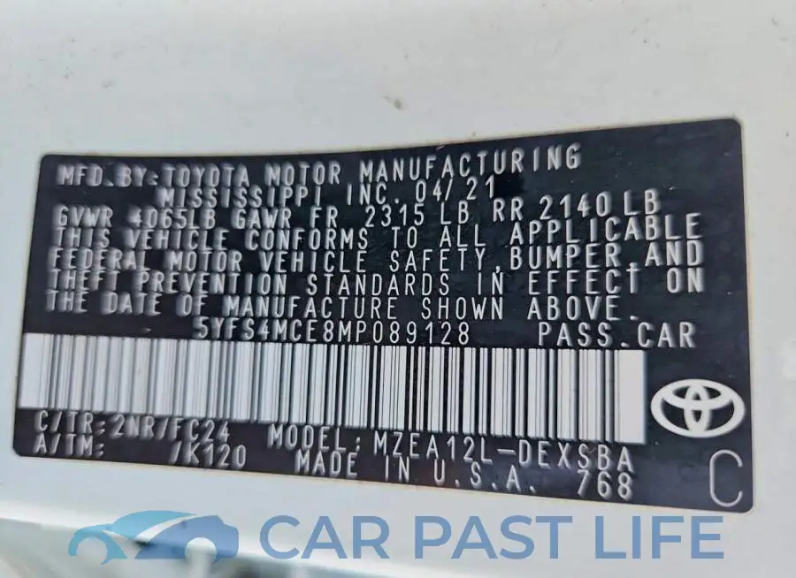 5YFS4MCE8MP089128# 13