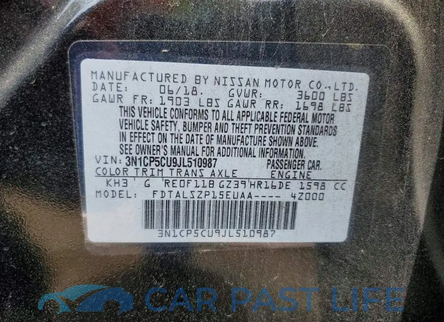 3N1CP5CU9JL510987# 12