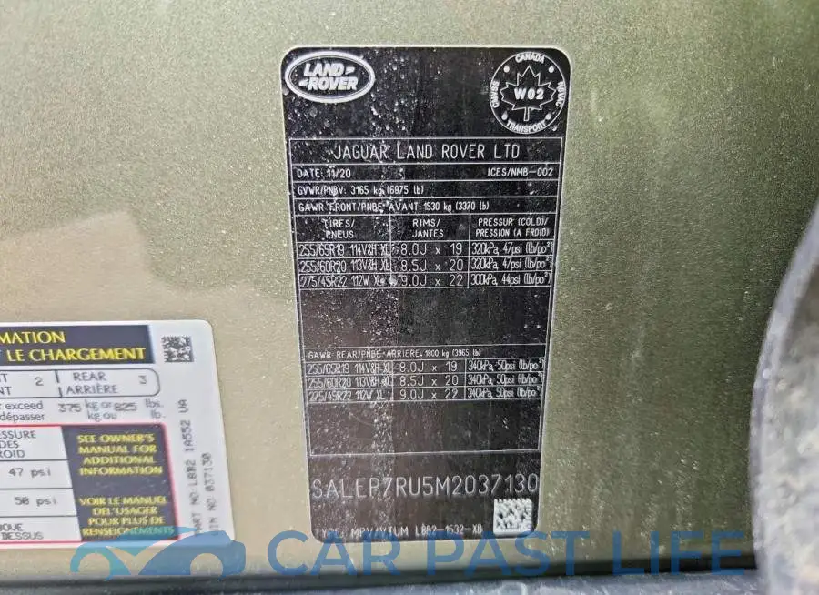 SALEP7RU5M2037130# 12