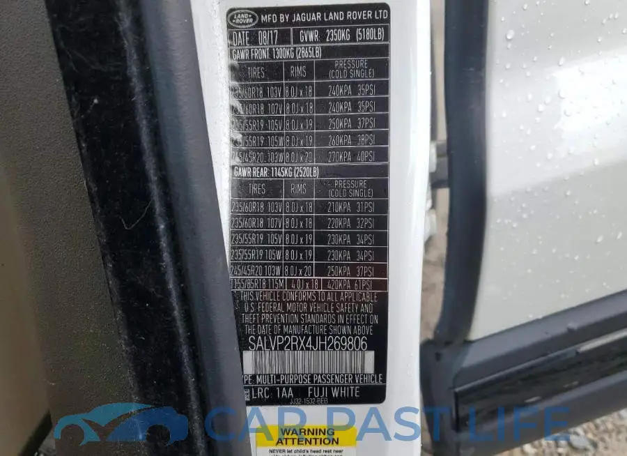 SALVP2RX4JH269806# 13