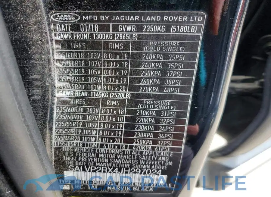 SALVP2RX4JH297024# 14