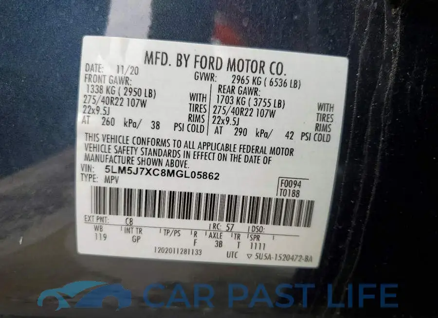 5LM5J7XC8MGL05862# 13