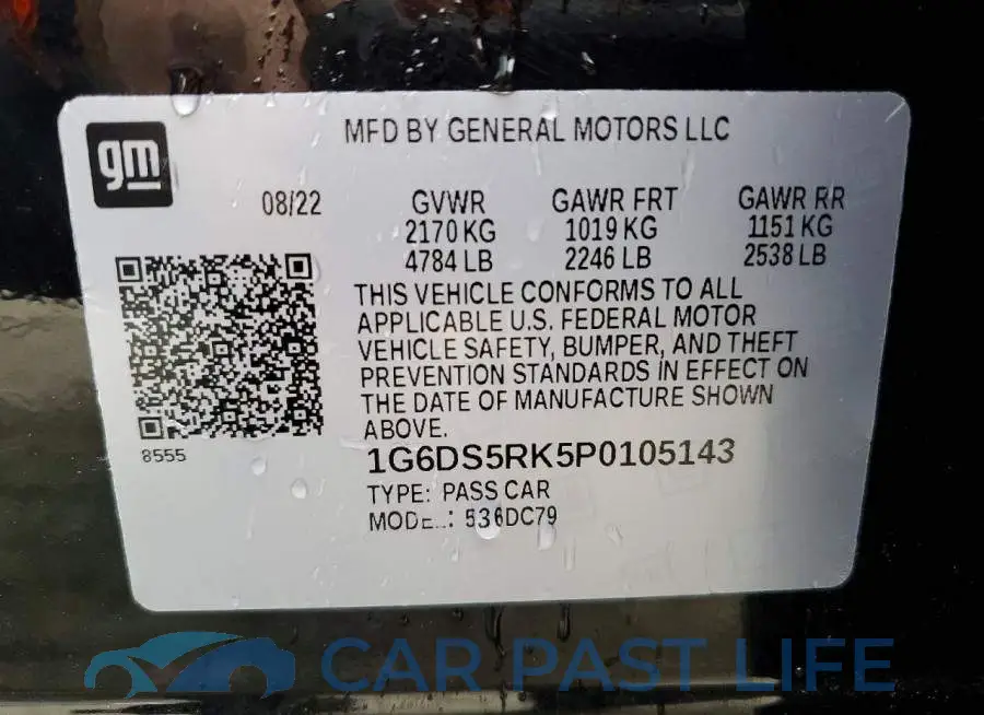 1G6DS5RK5P0105143# 12