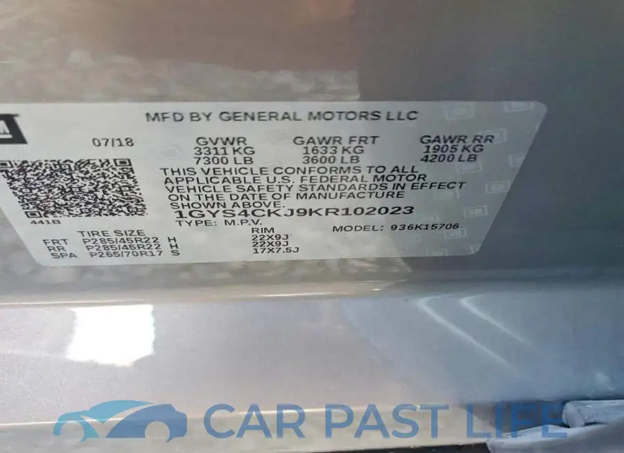1GYS4CKJ9KR102023# 13