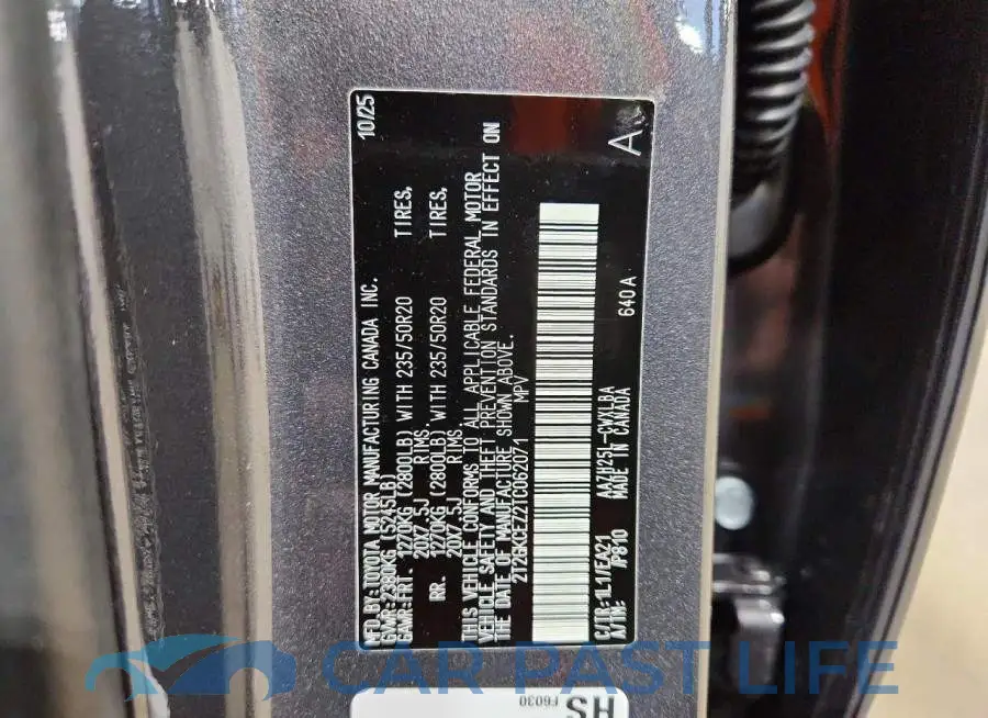 2T2GKCEZ2TC062071# 13