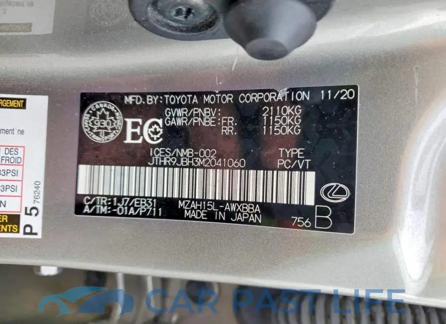 JTHR9JBH3M2041060# 13