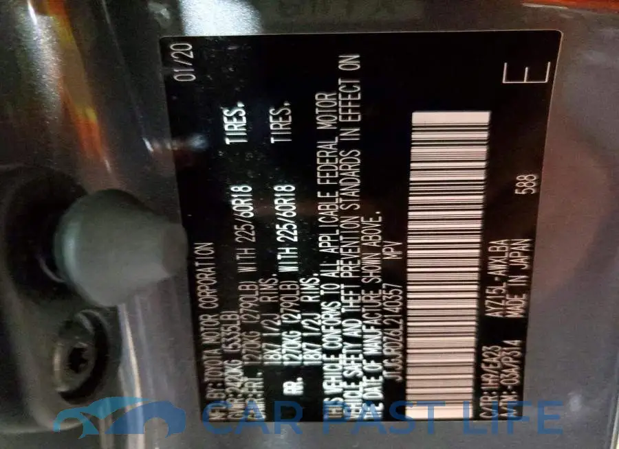 JTJGJRDZ6L2140357# 12
