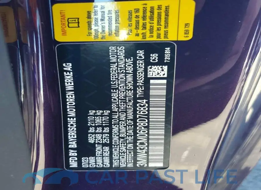 3MW43CM06P8D76834# 13