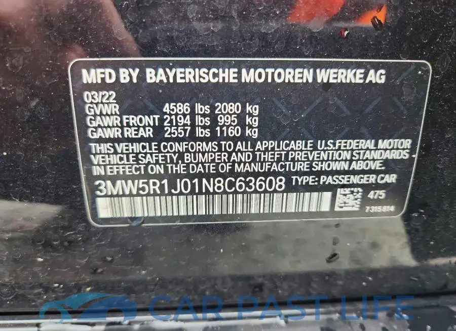 3MW5R1J01N8C63608# 12