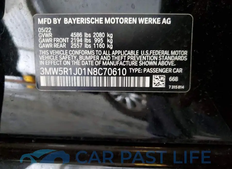 3MW5R1J01N8C70610# 12