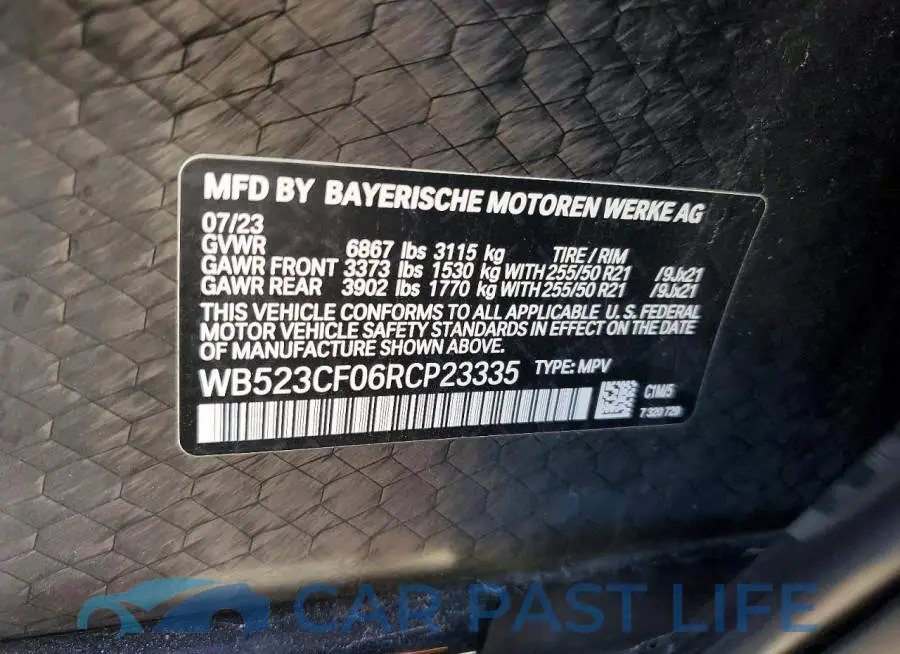 WB523CF06RCP23335# 13
