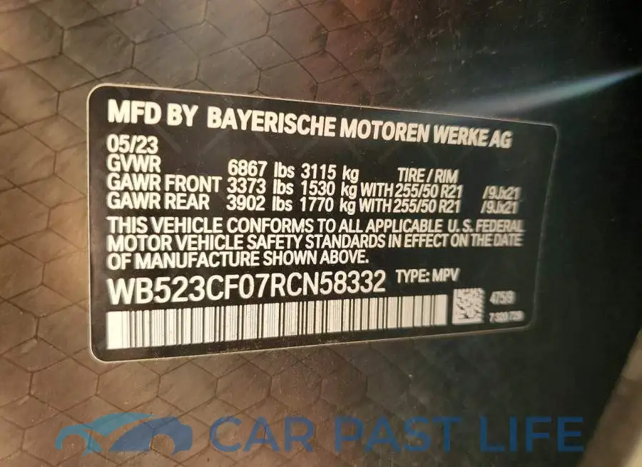 WB523CF07RCN58332# 12
