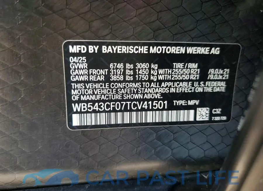 WB543CF07TCV41501# 13
