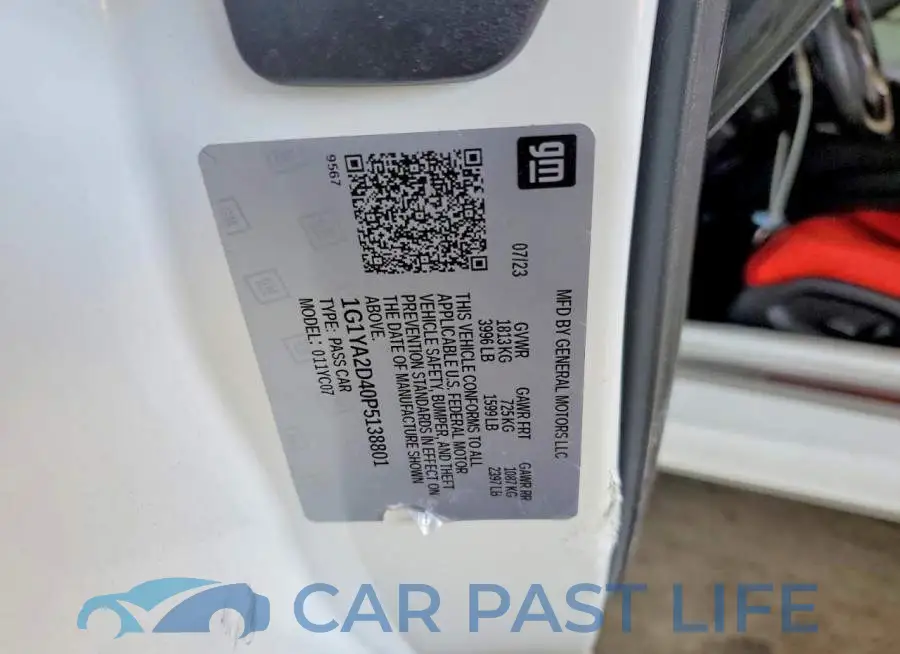 1G1YA2D40P5138801# 12