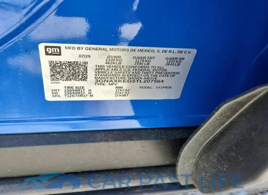 3GNAXKEG5TL207564# 13