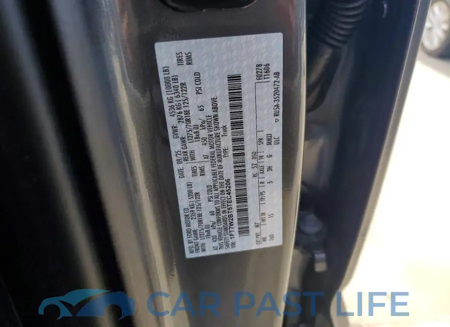 1FT7W2BT5TEC45206# 12