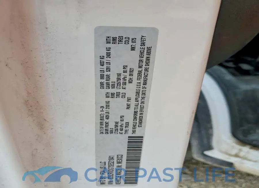 3C6LRVDG7SE521841# 13