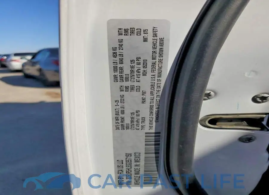 3C6UR5HL6SG557150# 12