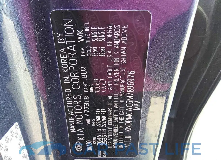 KNDPMCAC6M7896976# 13