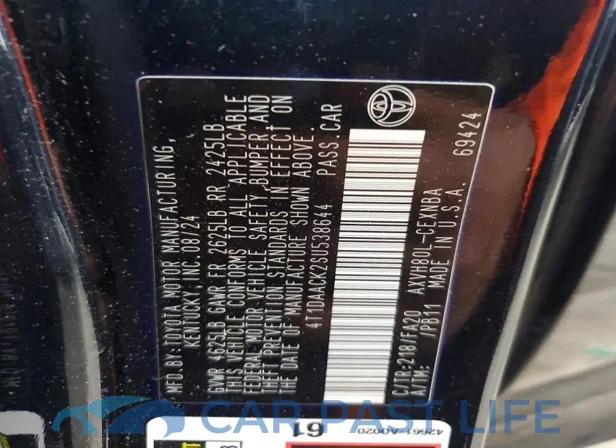 4T1DAACK2SU538644# 12