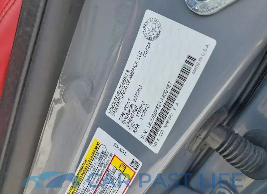 19UUB6F52SA800167# 13
