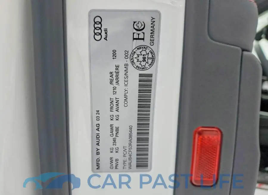 WAUB4CF53RA085440# 13