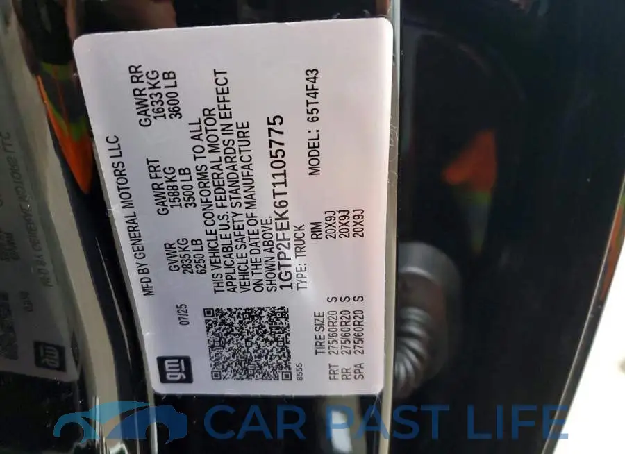 1GTP2FEK6T1105775# 13