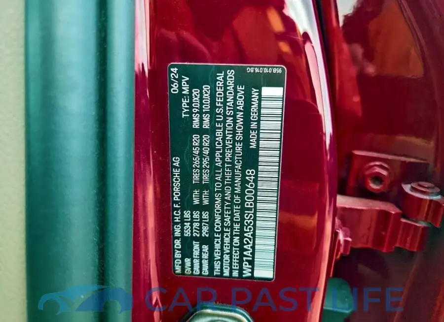 WP1AA2A53SLB00648# 14