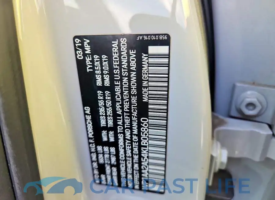 WP1AA2A54KLB05860# 13