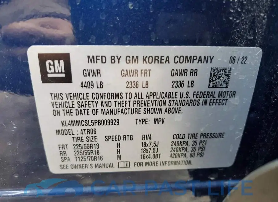 KL4MMCSL5PB009929# 13