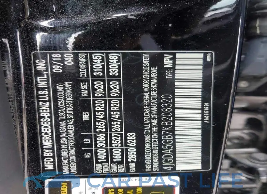 4JGDA5GB7KB208320# 12