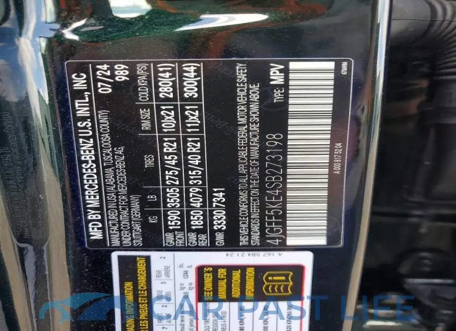 4JGFF5KE4SB273198# 13