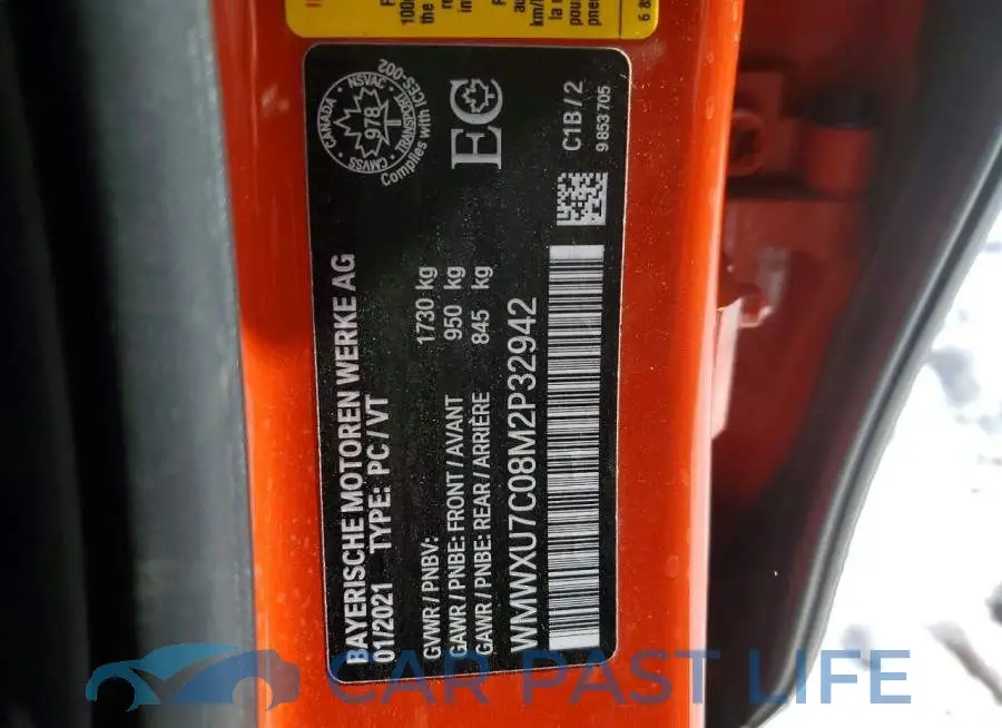 WMWXU7C08M2P32942# 13