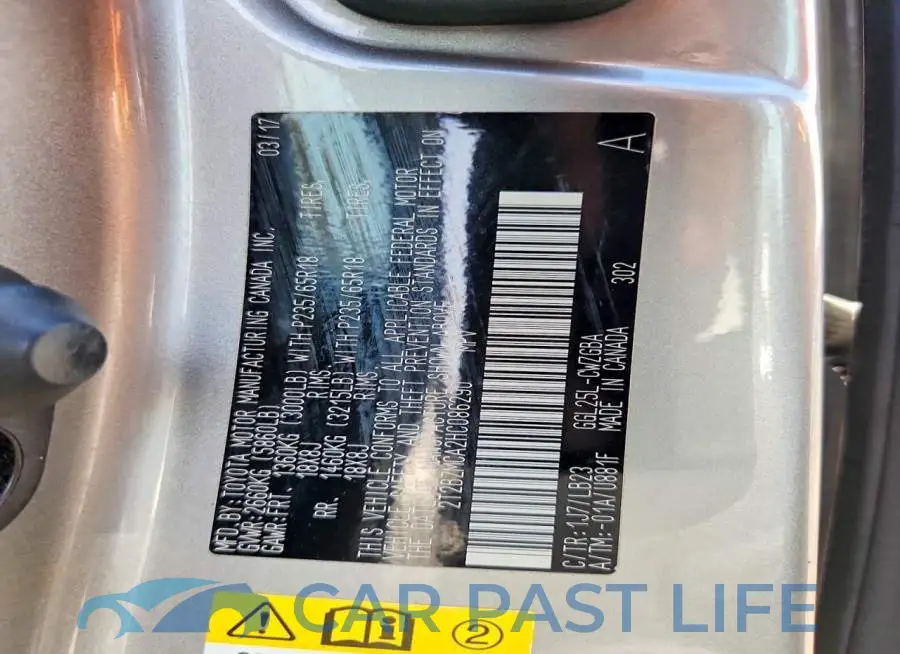 2T2BZMCA2HC086290# 14