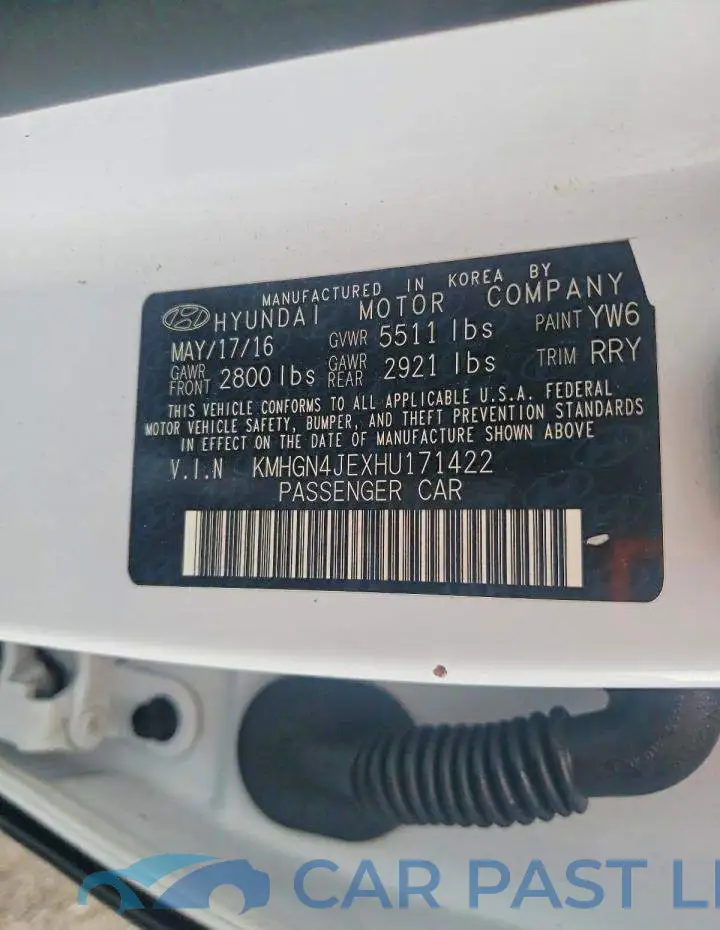 KMHGN4JEXHU171422# 13