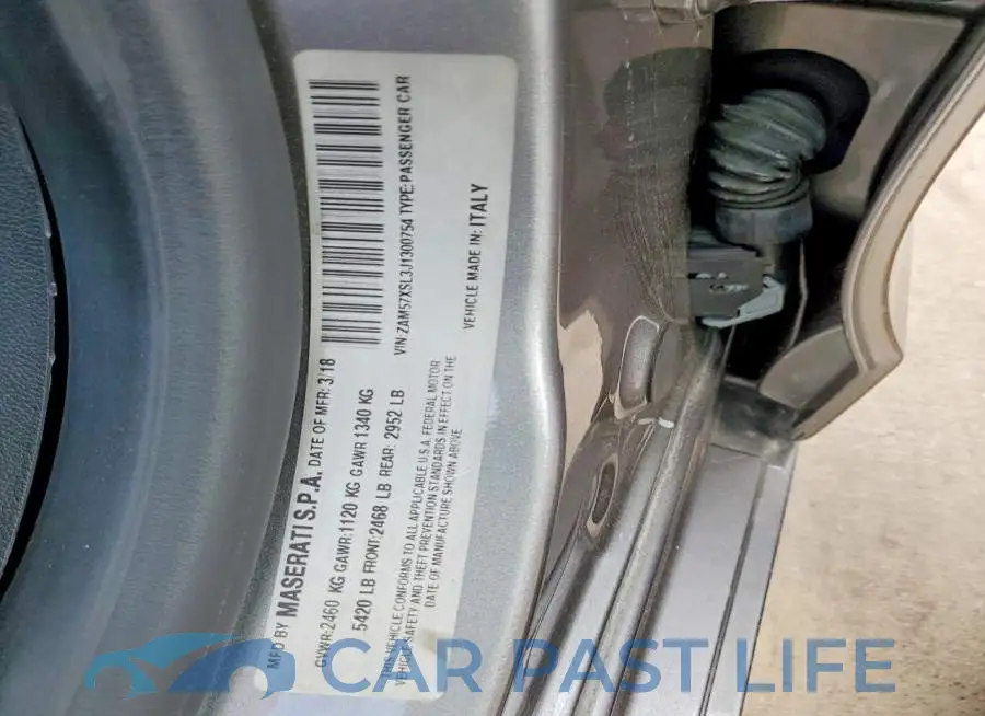 ZAM57XSL3J1300754# 12