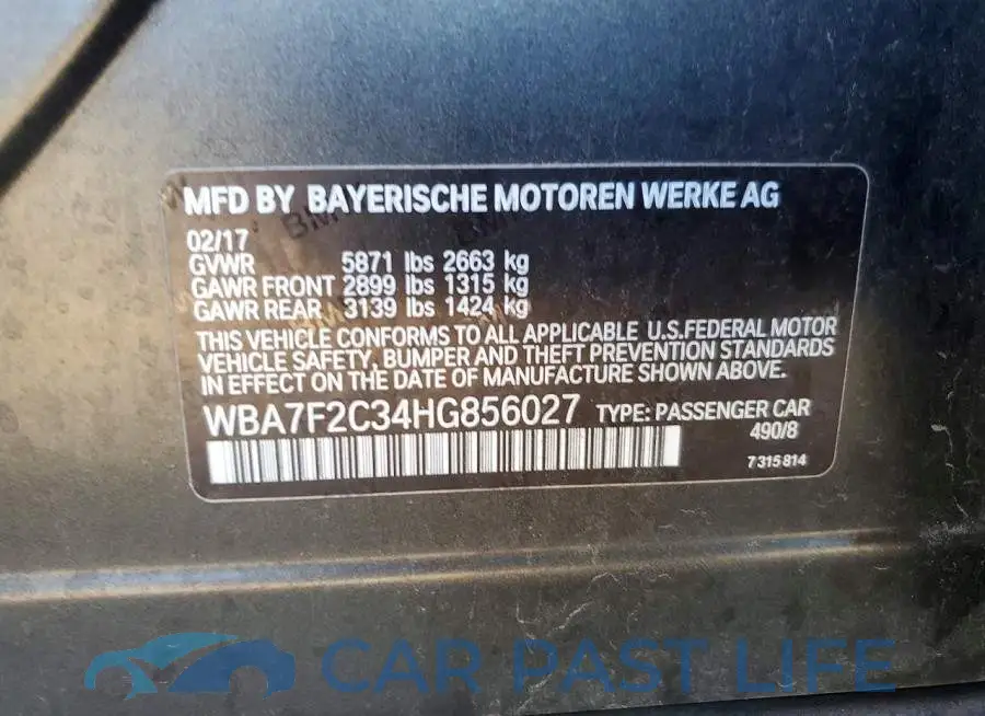 WBA7F2C34HG856027# 12