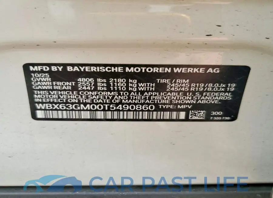 WBX63GM00T5490860# 13