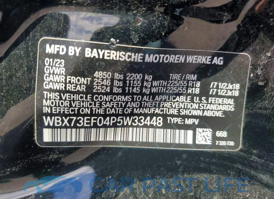 WBX73EF04P5W33448# 12