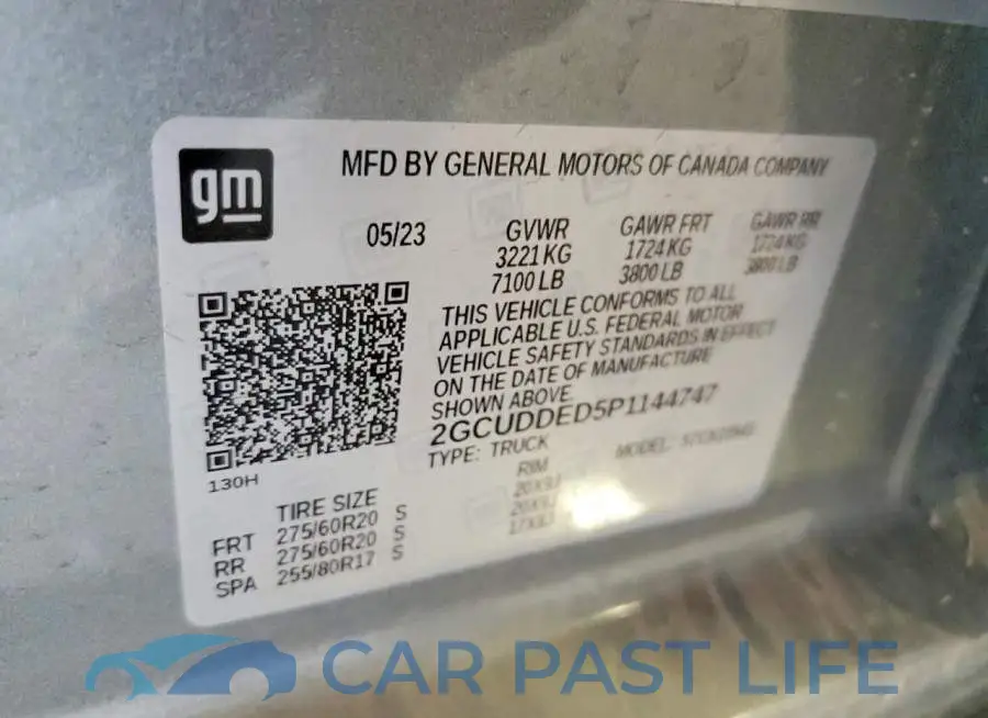 2GCUDDED5P1144747# 13