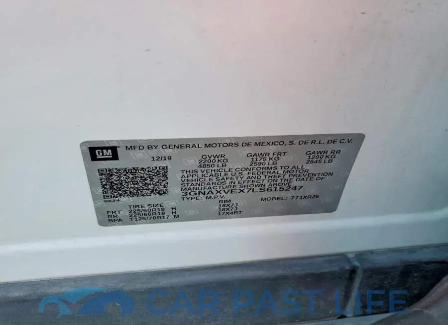 3GNAXVEX7LS615247# 12