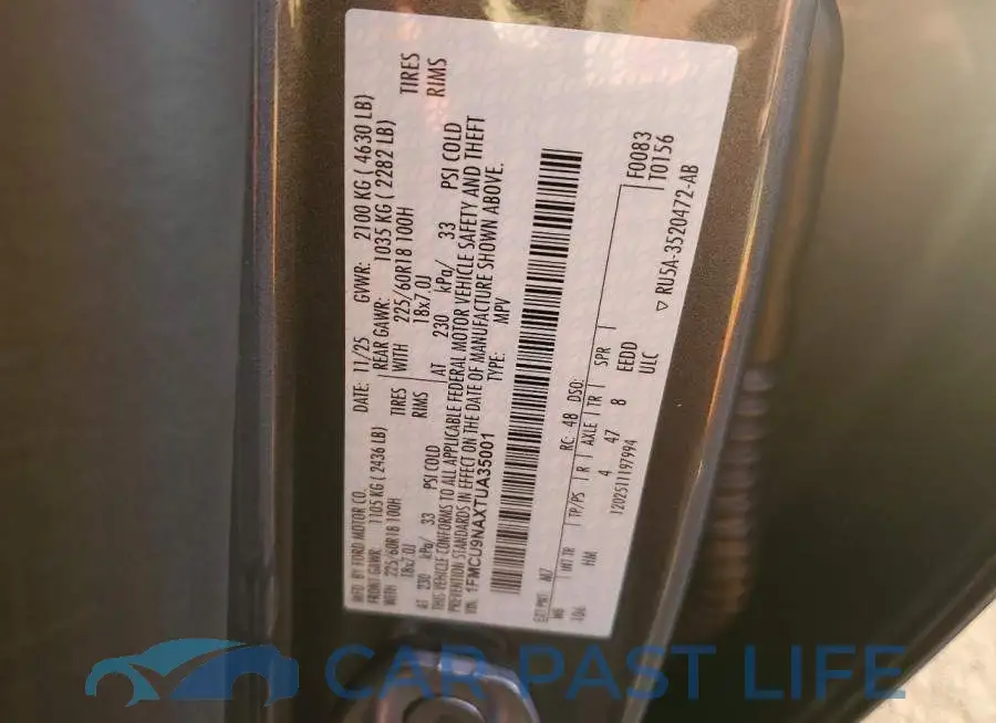 1FMCU9NAXTUA35001# 13
