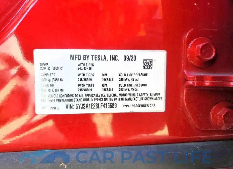 5YJSA1E28LF415689# 14