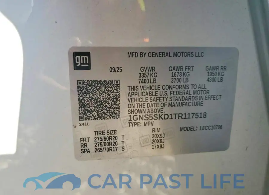 1GNS5SKD1TR117518# 14