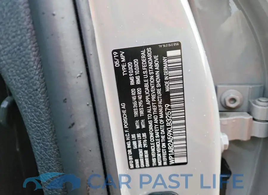 WP1AB2A59KLB32579# 14