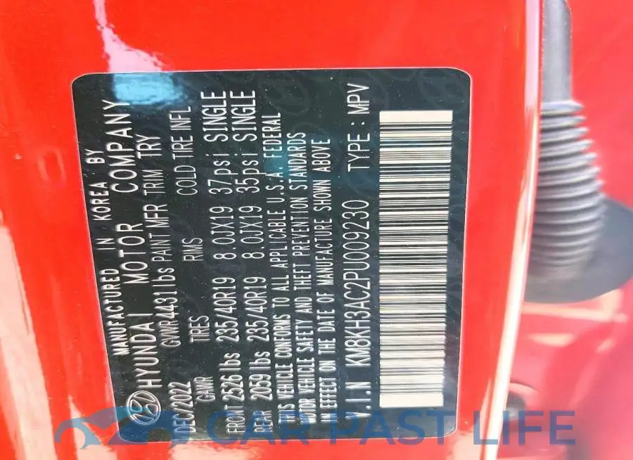 KM8KH3AC2PU009230# 13