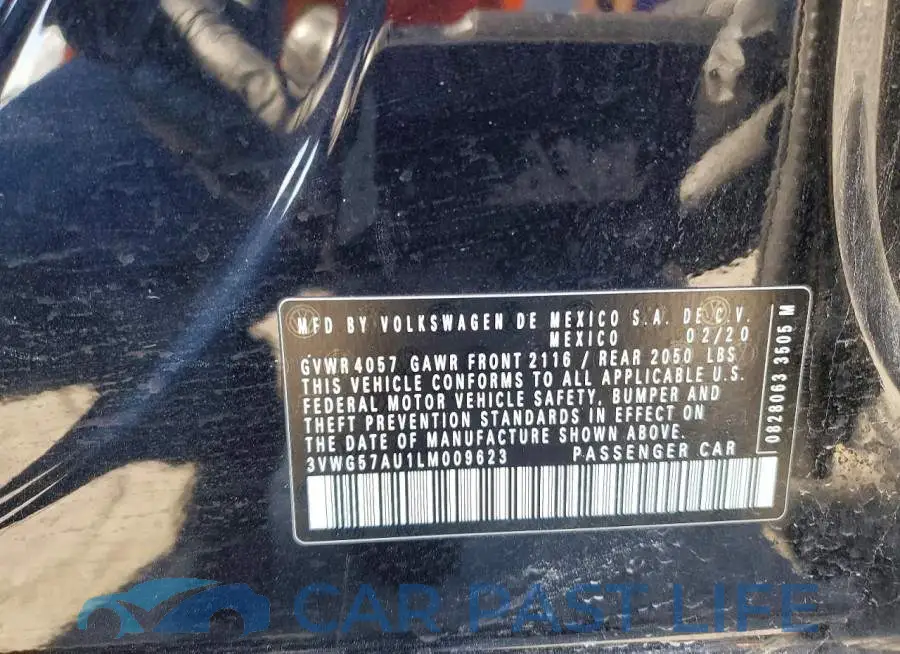 3VWG57AU1LM009623# 12