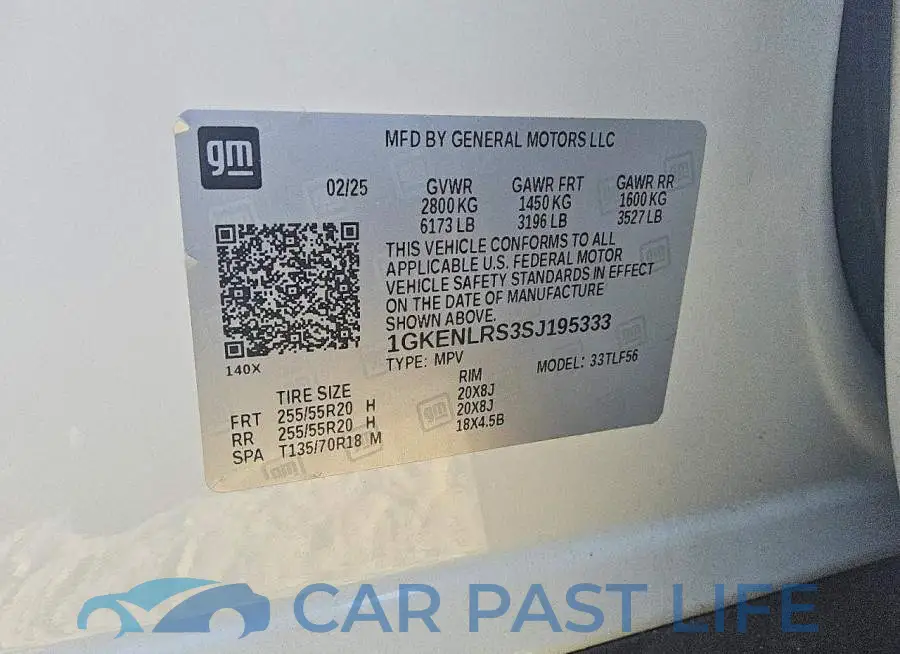 1GKENLRS3SJ195333# 13