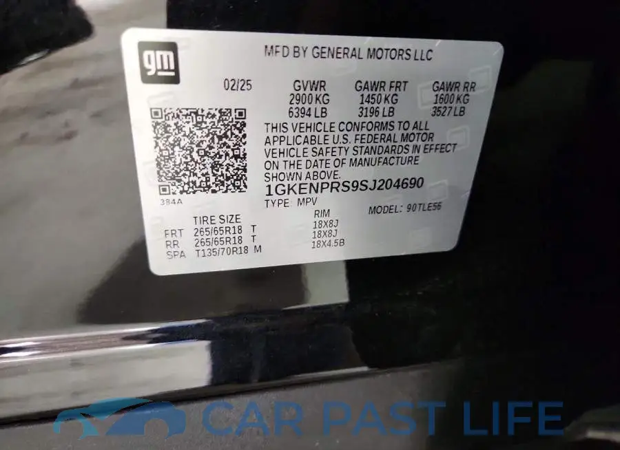 1GKENPRS9SJ204690# 14