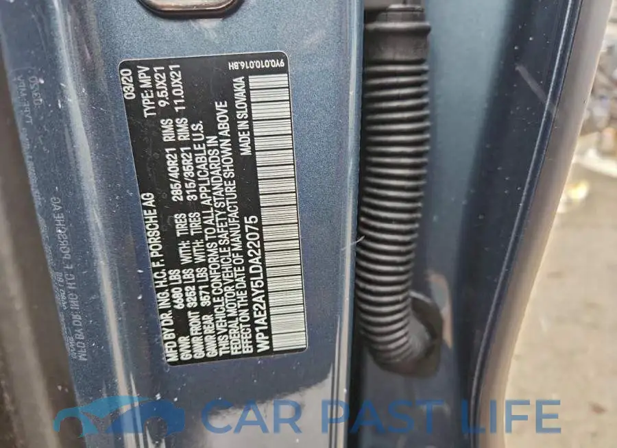 WP1AE2AY5LDA22075# 14